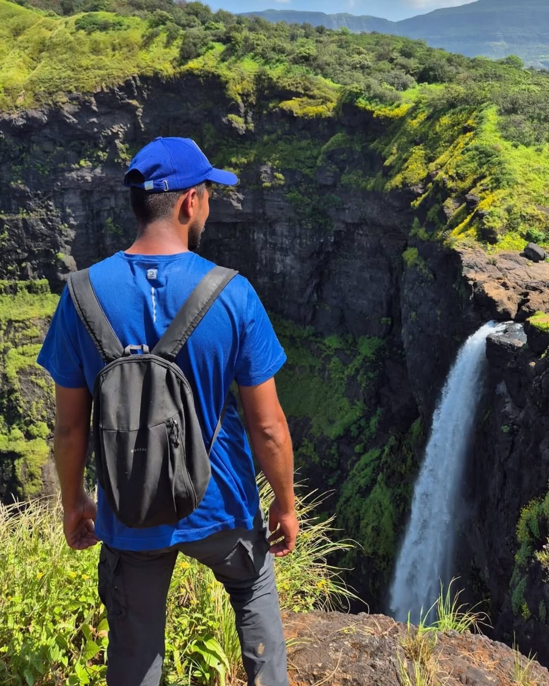 Scenic view at Kalu Waterfall